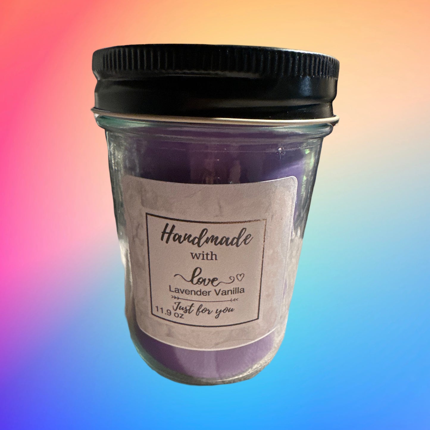 8 oz Wick Jelly Jar Candle-Lavender Vanilla
