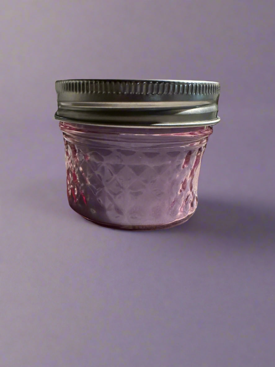 4 oz Wick Pink Mason Jar-Lavender