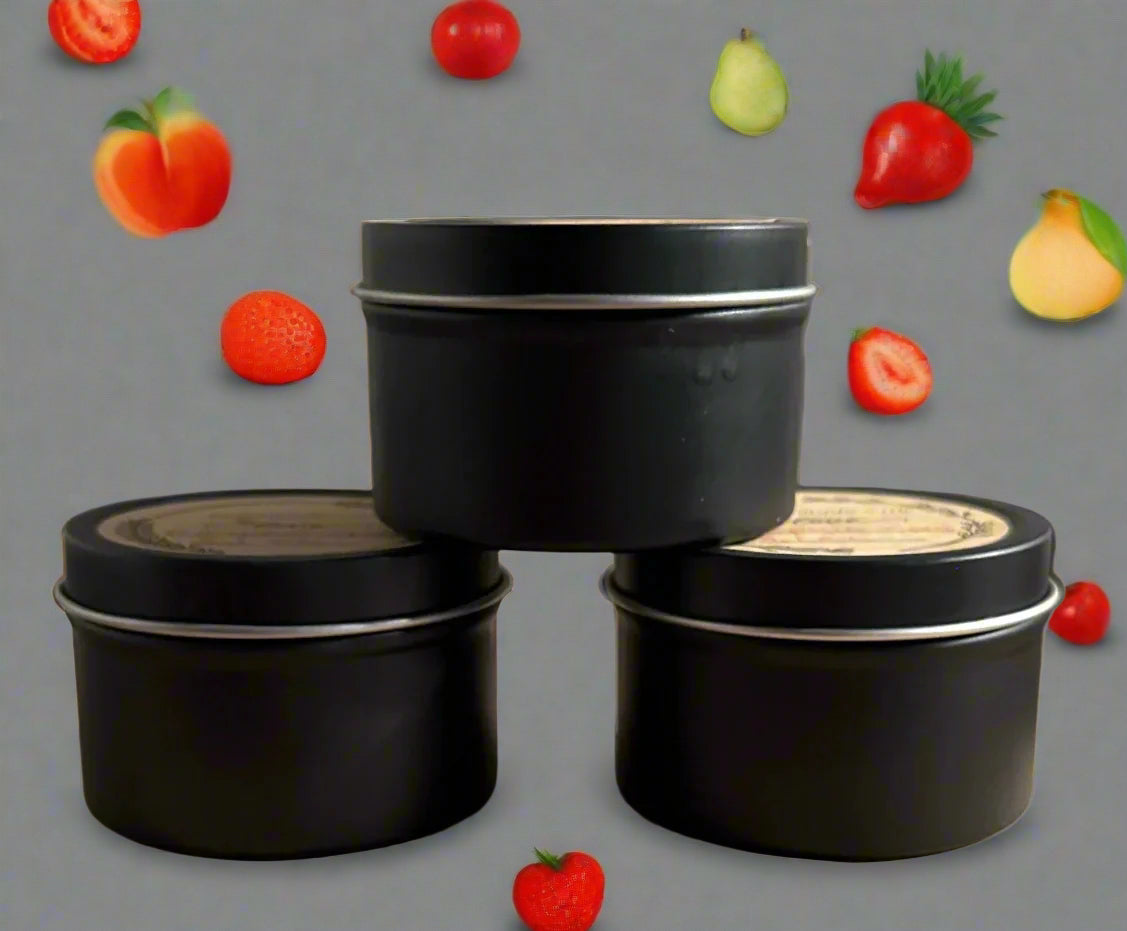 4 oz Wickless Black Tin-Juicy Watermelon