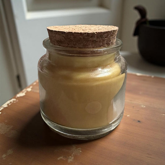 4 oz Wickless Clear with Cork Lid-Jasmine