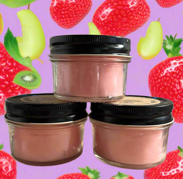 4 oz Wickless Jelly Jar Candle - Juicy Watermelon - No Place Like Home Scents