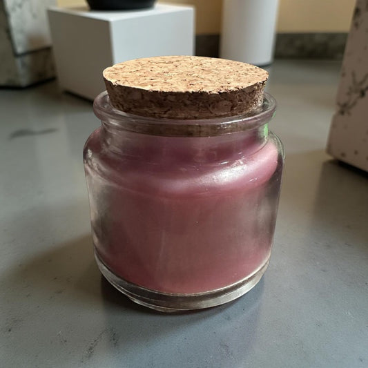 4 oz Wick Clear with Cork Lid- Juicy Watermelon