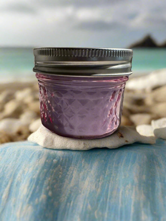 4 oz Wick Pink Mason Jar-Seaside Serenity