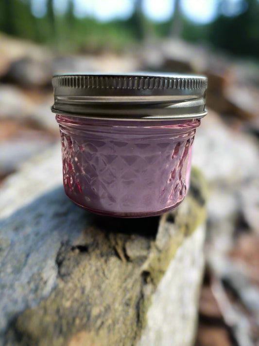 4 oz Wick Pink Mason Jar-Mountain Trail