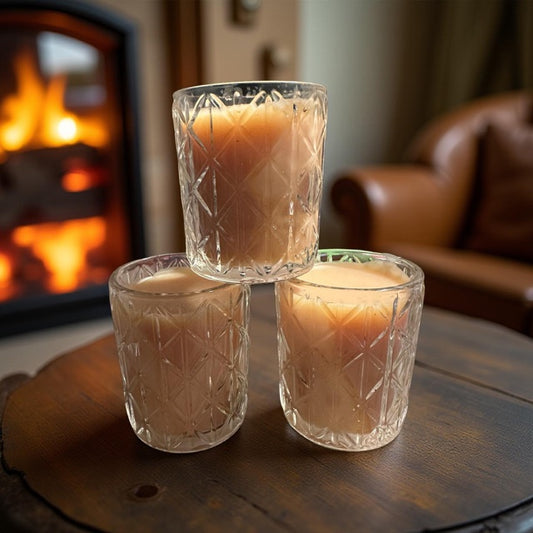 4 oz Wickless Clear Star-Pumpkin Spice Latte