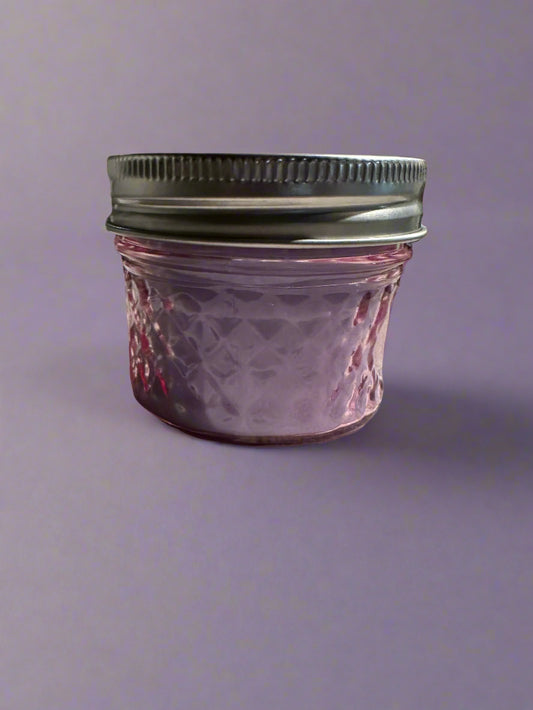 4 oz Wick Pink Mason Jar-Lavender