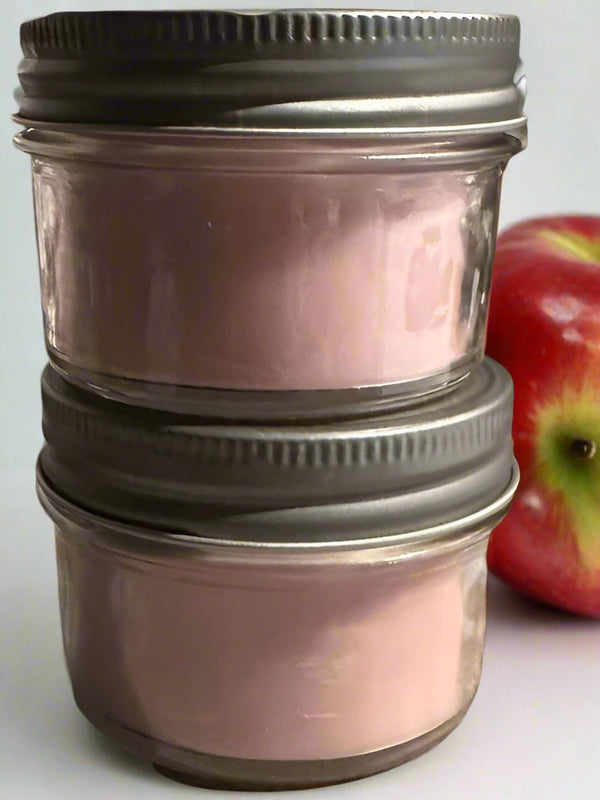 4 oz Wick Jar with Lid - Apple Cinnamon - No Place Like Home Scents