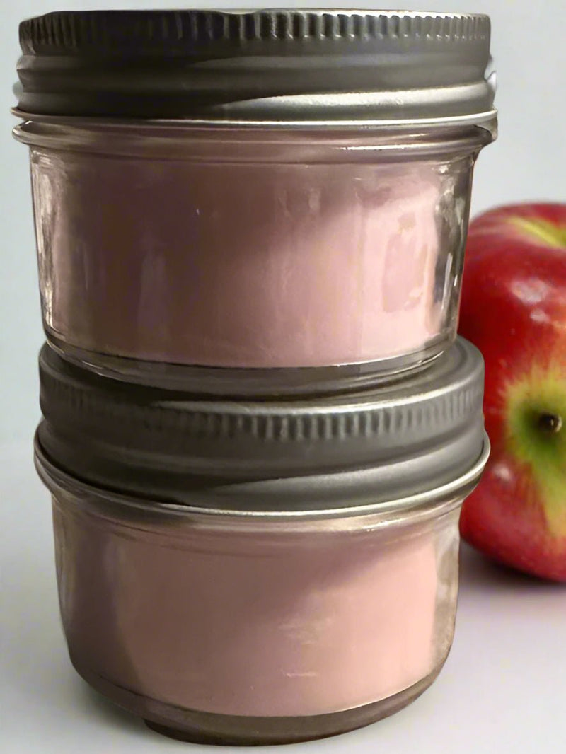 4 oz Wick Jar with Lid - Apple Cinnamon - No Place Like Home Scents
