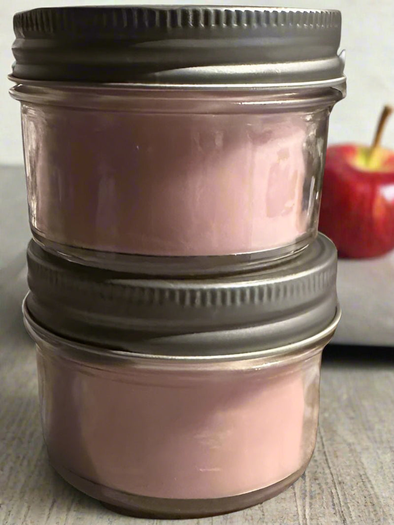 4 oz Wickless Jar with Lid - Apple Cinnamon - No Place Like Home Scents