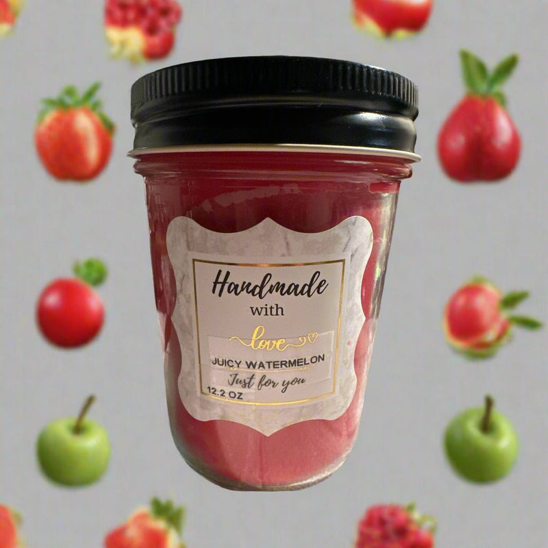 8 oz Wick Jelly Jar Candle - Juicy Watermelon - No Place Like Home Scents