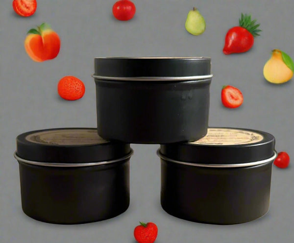 4 oz Wickless Black Tin - Juicy Watermelon - No Place Like Home Scents