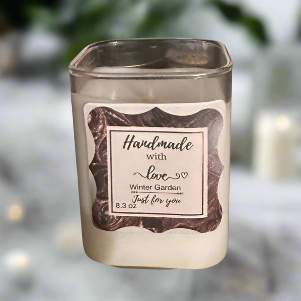 8 oz Square Jar - Winter Garden - No Place Like Home Scents