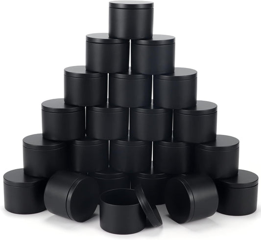 8 oz Wickless Black Tin Candle-Mountain Trail