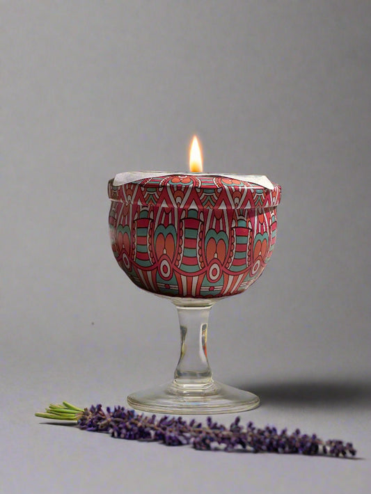 3 oz Wickless Decorative Metal Tin With Lid-Lavender