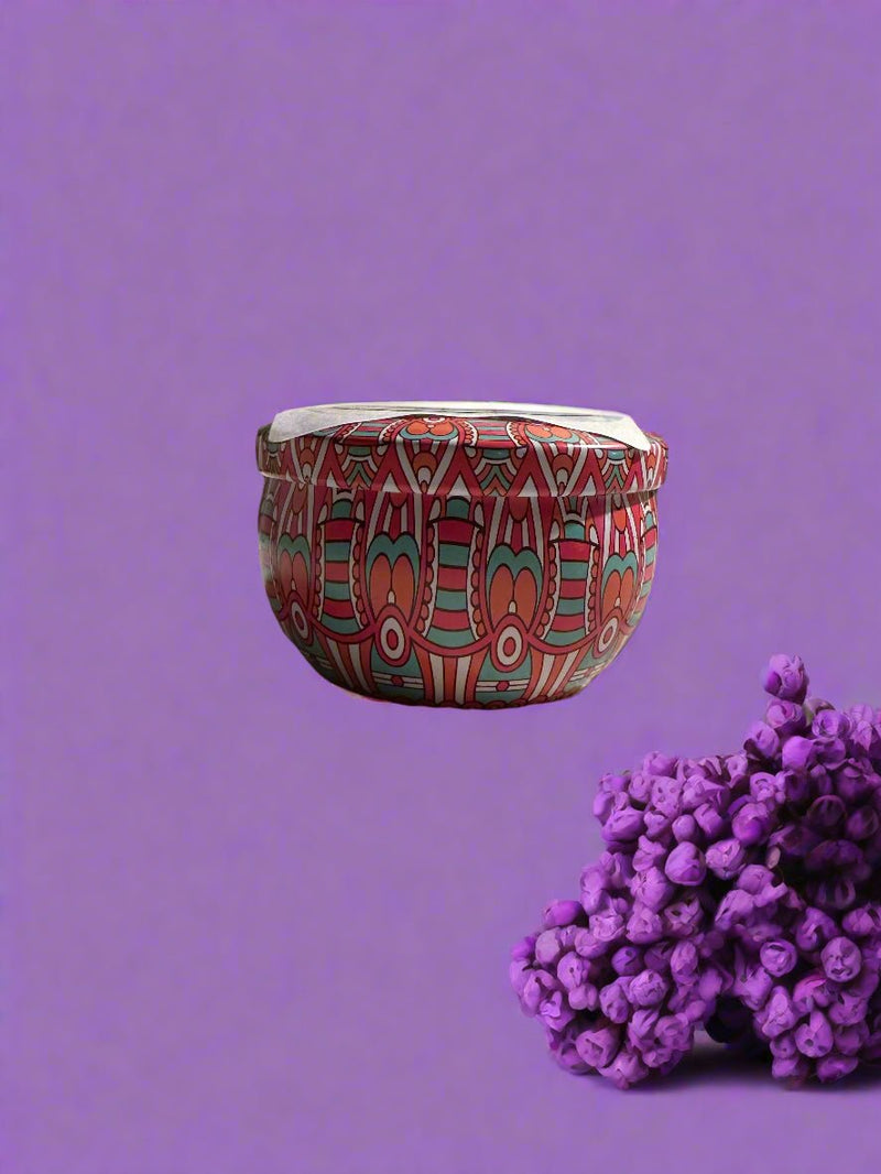 3 oz Wickless Decorative Metal Candle Tin With Lid - Lilac - No Place Like Home Scents