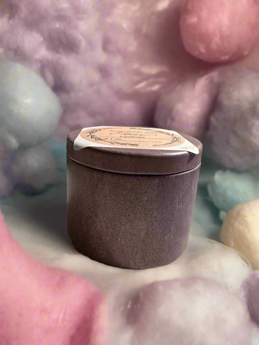 4 oz Wickless Vintage Tin with Lid-Cotton Candy
