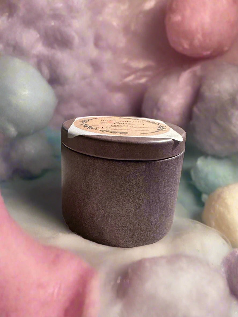 4 oz Wickless Vintage Tin with Lid - Cotton Candy - No Place Like Home Scents