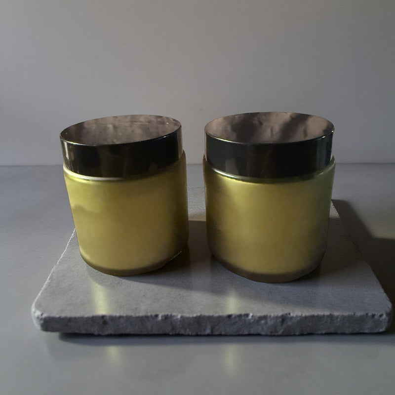 3 Oz Wickless Green Jar With Lid Vanilla Scent Soy Candle For Home Decor And Ambience - No Place Like Home Scents