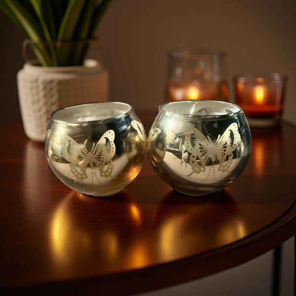 3 Oz Wickless Yellow Butterfly Jar Cinnamon Spiced Vanilla Scented Wax Melt Fragrance - No Place Like Home Scents