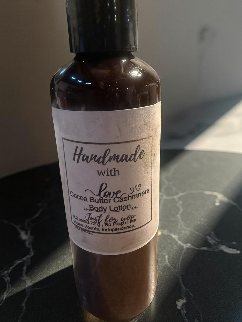 Cocoa Butter Cashmere Body Lotion 3 oz - No Place Like Home Scents