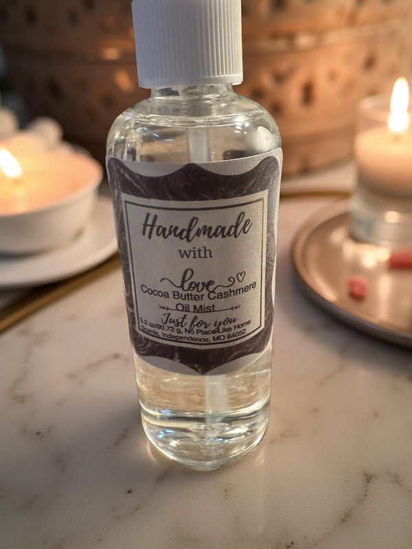 Cocoa Butter Cashmere Oil Mist 3 oz - No Place Like Home Scents