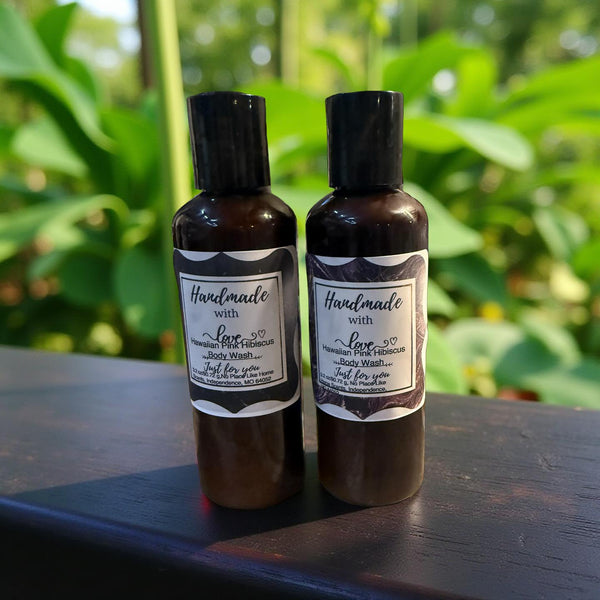 Hawaiian Pink Hibiscus Body Wash 3 oz - No Place Like Home Scents