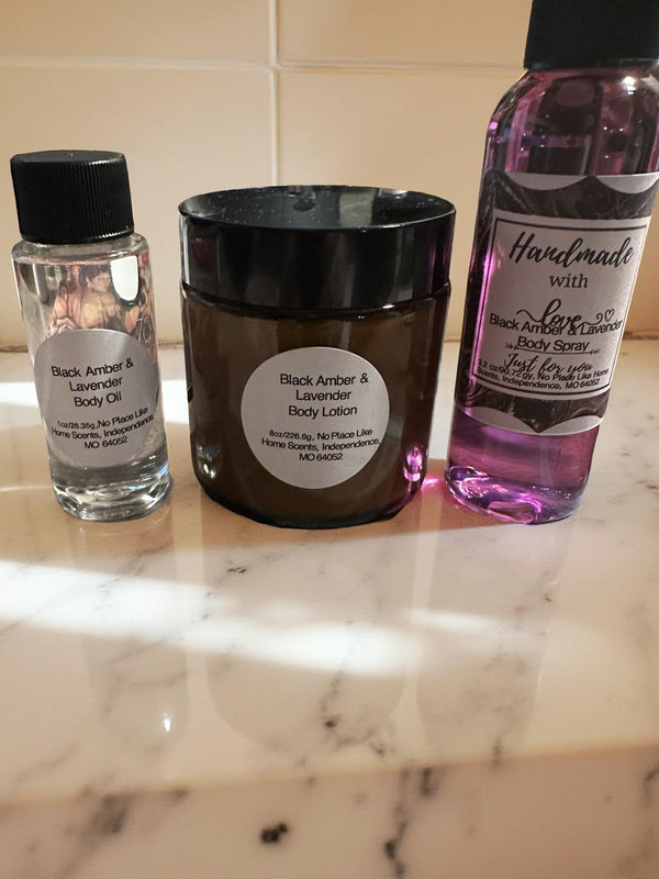 Black Amber & Lavender Bundle - No Place Like Home Scents