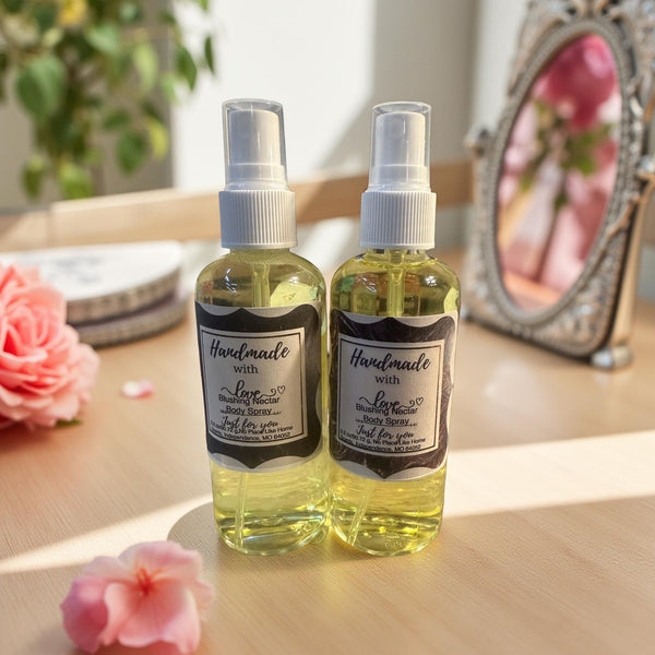 Blushing Nectar(Oct) Body Spray 3 oz - No Place Like Home Scents