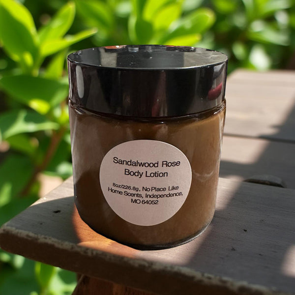 Sandalwood Rose Body Lotion 8oz - No Place Like Home Scents