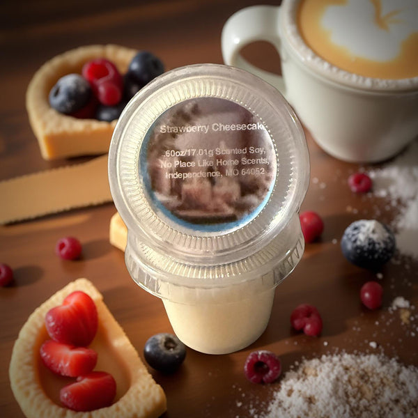 Scent Shot Strawberry Cheesecake Fragrance Oil For Wax Melts And Candles Premium Quality - No Place Like Home Scents
