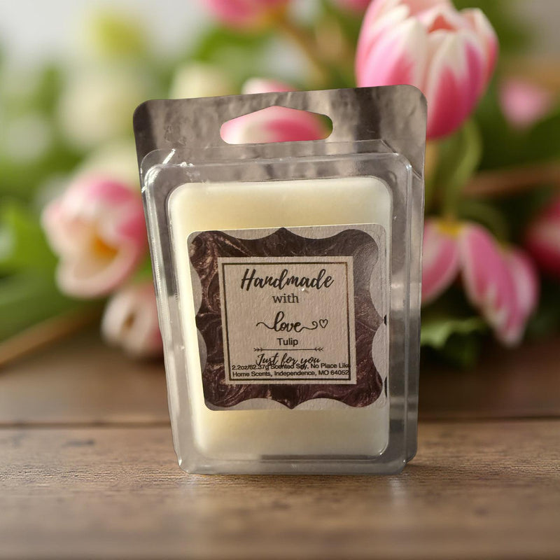 Wax Melts Tulip Scented Home Fragrance Long Lasting Tulip Aroma 6 Piece Pack Giftable Fresh Home Ambiance - No Place Like Home Scents