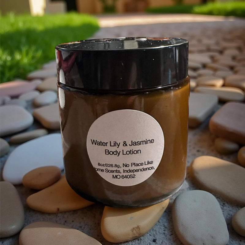 Water Lily & Jasmine Body Lotion 8oz - No Place Like Home Scents